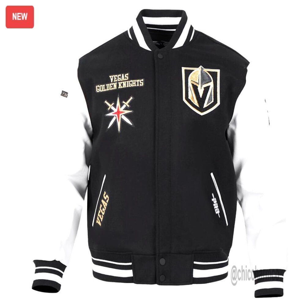 Retro Varsity Jacket Classic Wool Blend Faux Leather Sleeves Vintage Sportswear
